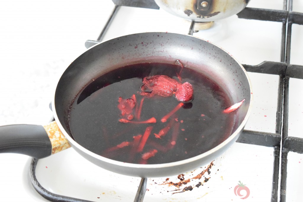 Poached Mango Zobo Ginger Syrup 1003