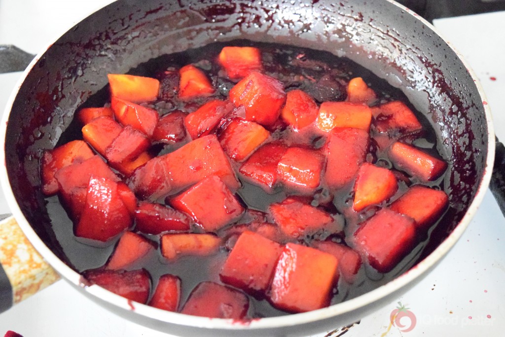 Poached Mango Zobo Ginger Syrup 1007