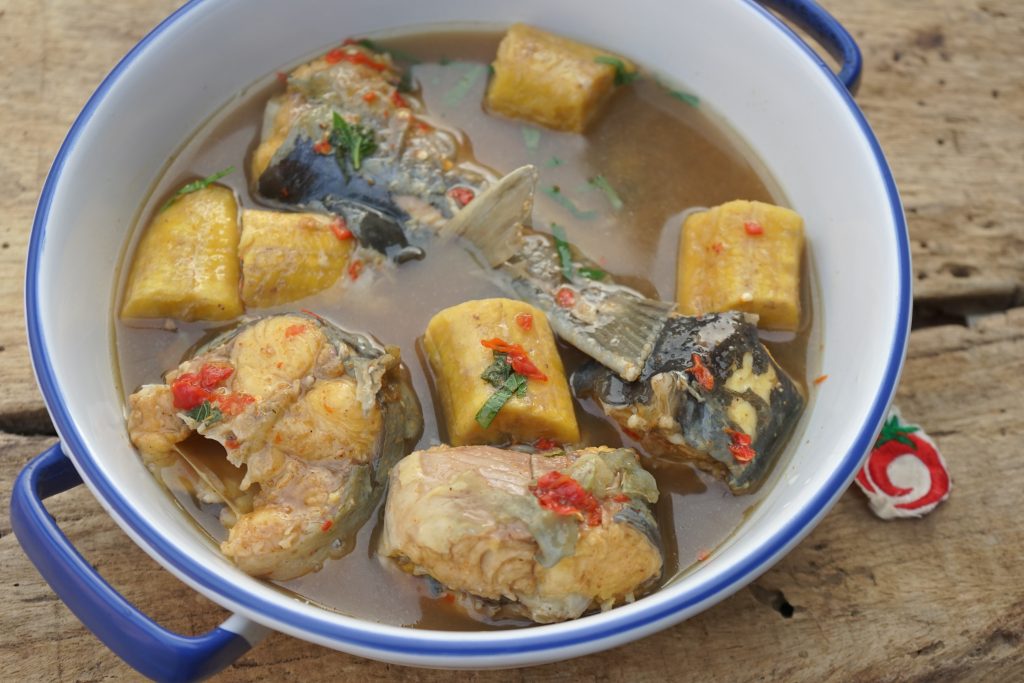 plantain and fish peppersoup recipe